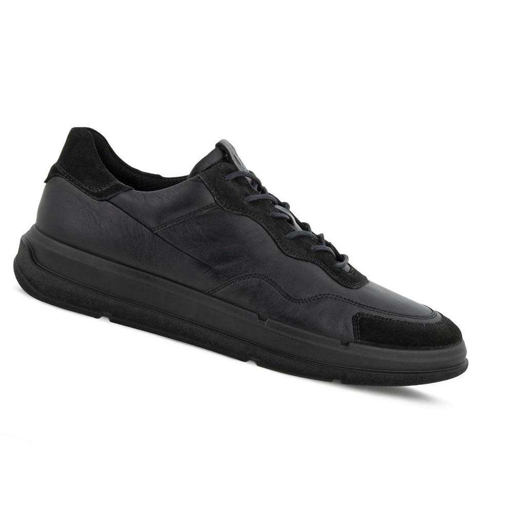 Men\'s Ecco Soft X Sneakers Black | Canada 640VRW